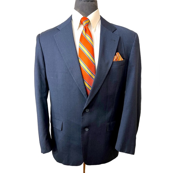 TOMMY HILFIGER MENS SPORTS BLAZER SIZE 43L TWO BUTTON FRONT. - Picture 1 of 11